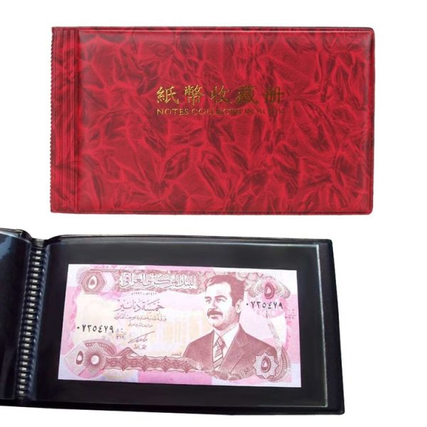 30-page Small Square Banknote Collection Book Albums (Brown) - Image 3
