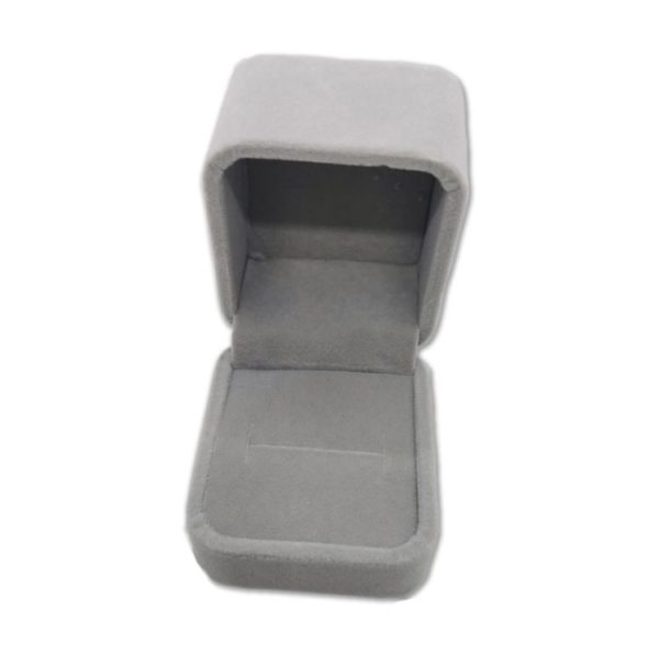 Exquisite Jewelry Packaging Gift Box, Specification: 5x5.5cm (Flannel Grey) - Image 3