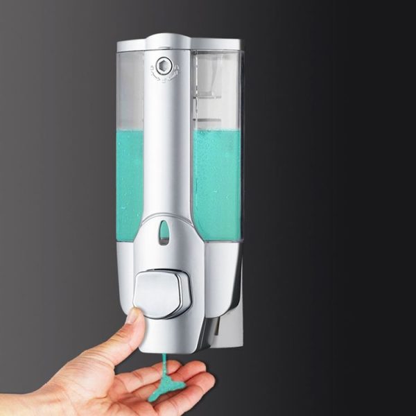 Wall-mounted Plastic Manual Single-head Soap Box Hotel Soap Dispenser, Style: Plating