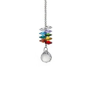 Crystal Pendant DIY Pendant Home Decoration Wedding Decoration Bead Curtain Car Decoration (20# Lighting Ball Pendant)