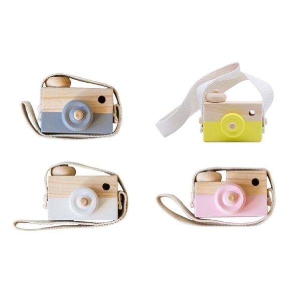 Children Wooden Camera Photography Props Creative Hand Made Toys Photo Props Decorative Ornaments (Black) - Image 2