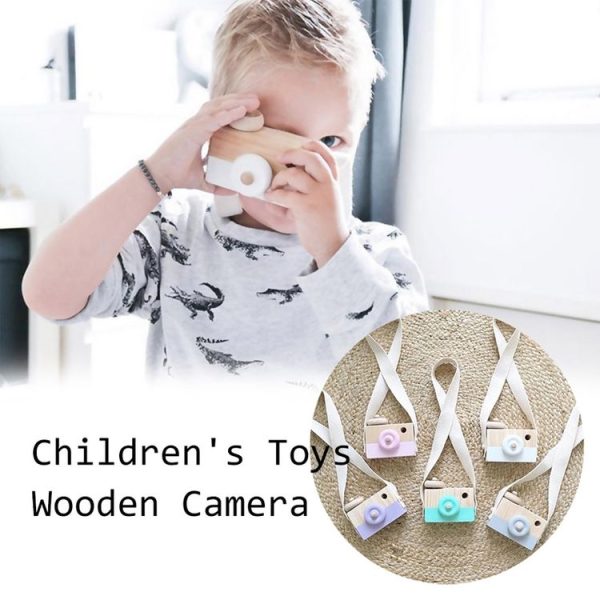 Children Wooden Camera Photography Props Creative Hand Made Toys Photo Props Decorative Ornaments (Black) - Image 4