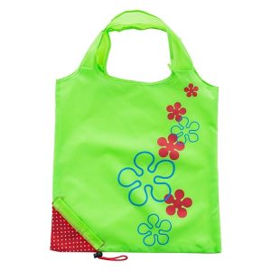 Creative Strawberry Shopping Reusable Folding Reusable Grocery Shopping Bag (Green)