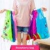 Creative Strawberry Shopping Reusable Folding Reusable Grocery Shopping Bag (Green) - Image 7