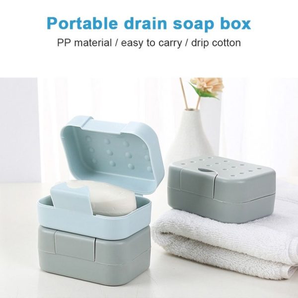 2 PCS Portable Travel Soap Box (Blue) - Image 5
