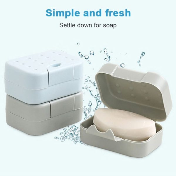 2 PCS Portable Travel Soap Box (Blue) - Image 6