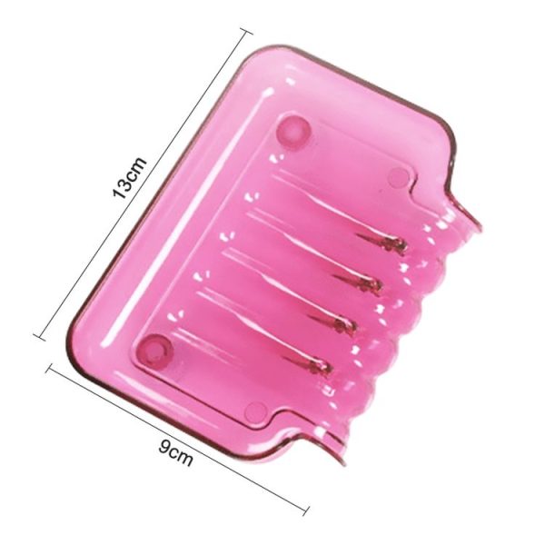 Colourful Suction Cup Drainage Soap Box (Red) - Image 2
