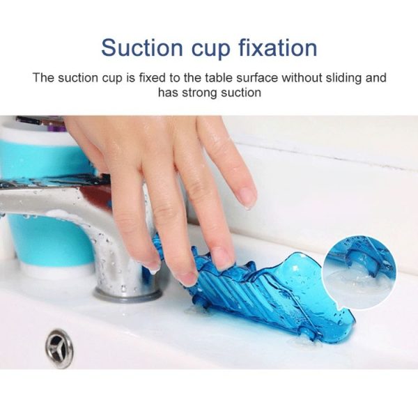 Colourful Suction Cup Drainage Soap Box (Red) - Image 4