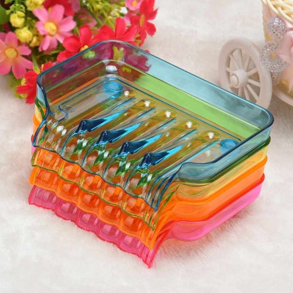 Colourful Suction Cup Drainage Soap Box (Red) - Image 6