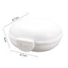 3 PCS Bathroom Dish Plate Case Home Shower Travel Hiking Holder Container Soap Box (white) - Image 2