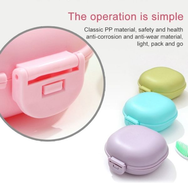 3 PCS Bathroom Dish Plate Case Home Shower Travel Hiking Holder Container Soap Box (white) - Image 4