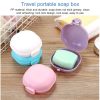 3 PCS Bathroom Dish Plate Case Home Shower Travel Hiking Holder Container Soap Box (white) - Image 6