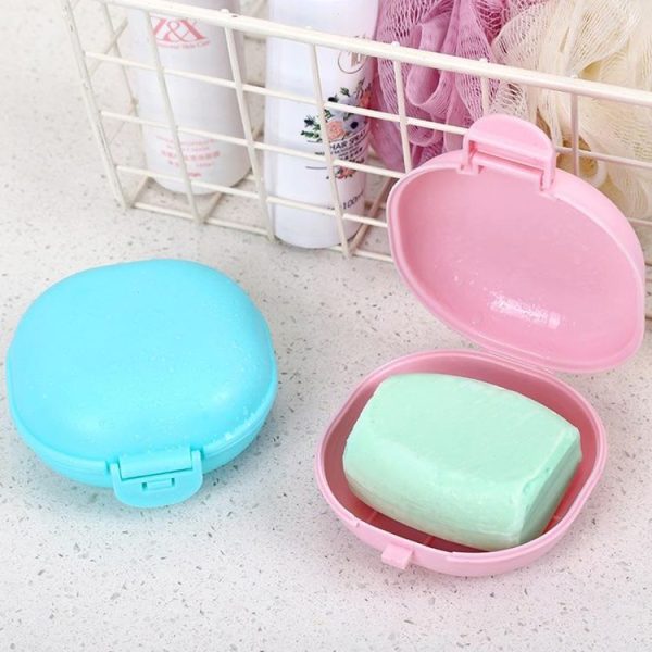 3 PCS Bathroom Dish Plate Case Home Shower Travel Hiking Holder Container Soap Box (white) - Image 7