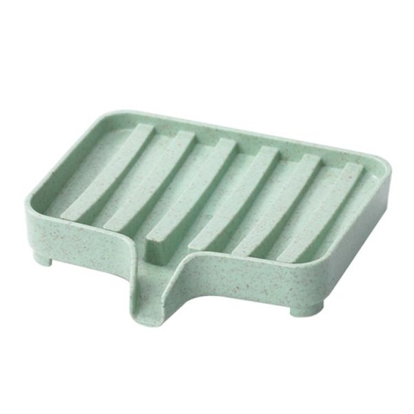 Plastic Soap Dish Storage Box (Green) - Image 2