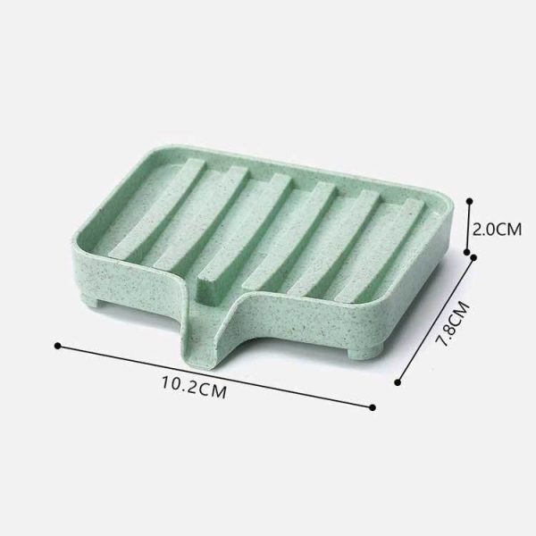 Plastic Soap Dish Storage Box (Green) - Image 3