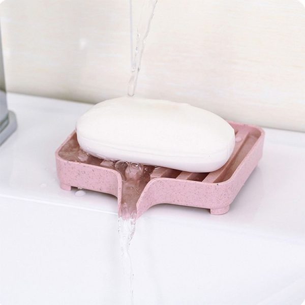 Plastic Soap Dish Storage Box (Green) - Image 4