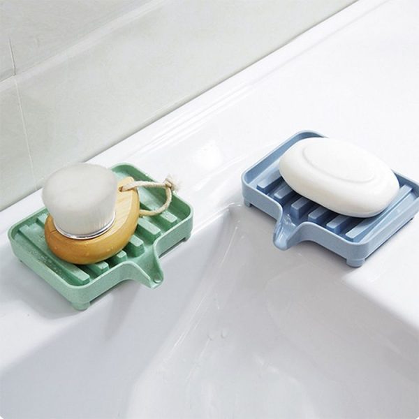 Plastic Soap Dish Storage Box (Green) - Image 5
