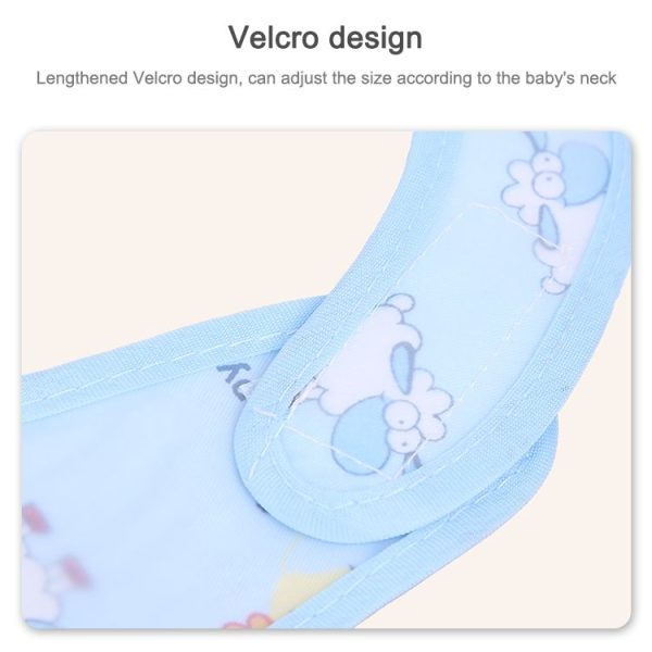 Newborn Waterproof Cartoon Cute Aprons Bib Infant Saliva Towels Baby Bibs (Pink Dolphin) - Image 4