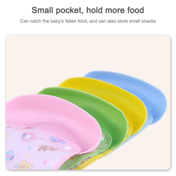 Newborn Waterproof Cartoon Cute Aprons Bib Infant Saliva Towels Baby Bibs (Pink Dolphin) - Image 5