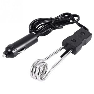 Portable 12V / 24V Electric Car Boiled Immersion Water Heater Traveling Camping Picnic, Voltage: 24V (Black)