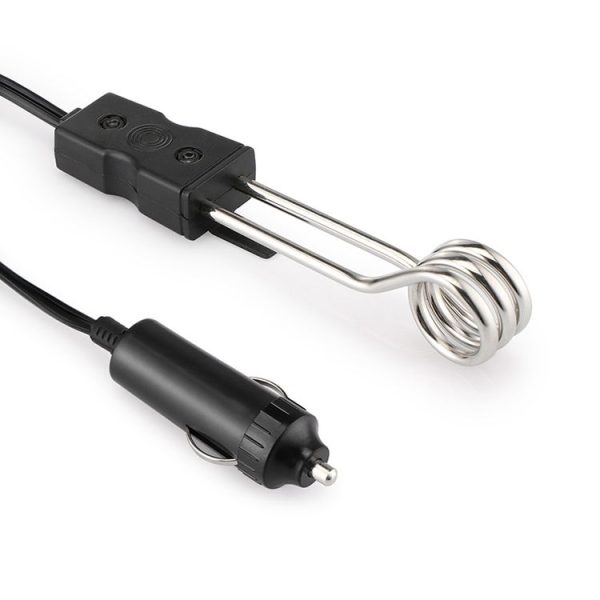 Portable 12V / 24V Electric Car Boiled Immersion Water Heater Traveling Camping Picnic, Voltage: 24V (Black) - Image 3
