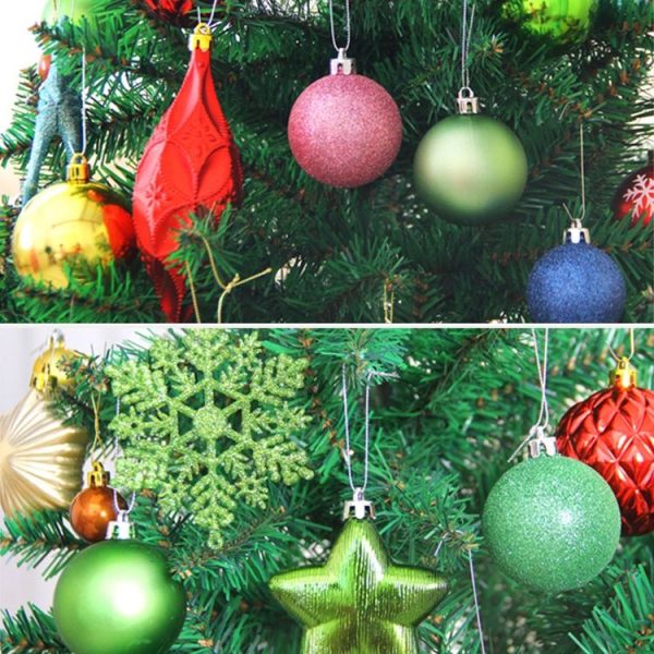 1 Box 3cm Home Christmas Tree Decor Ball Bauble Hanging Xmas Party Ornament Decorations (rose gold) - Image 3