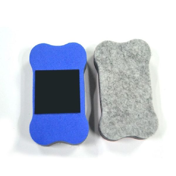 3 PCS Magnetic Small Bone Felt Whiteboard Wiping Preschool Special Student Stationery (Blue) - Image 2