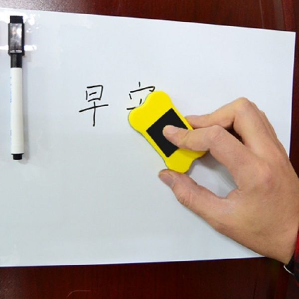 3 PCS Magnetic Small Bone Felt Whiteboard Wiping Preschool Special Student Stationery (Blue) - Image 7