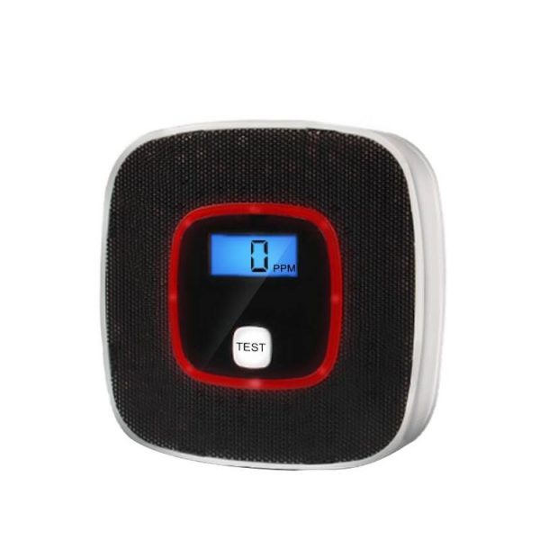 Carbon Monoxide Detector Gas Alarm Sensor Poisoning Gas Tester Human Voice Warning Detector with LCD Display (White) - Image 3