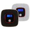 Carbon Monoxide Detector Gas Alarm Sensor Poisoning Gas Tester Human Voice Warning Detector with LCD Display (White) - Image 4