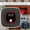 Carbon Monoxide Detector Gas Alarm Sensor Poisoning Gas Tester Human Voice Warning Detector with LCD Display (White) - Image 7