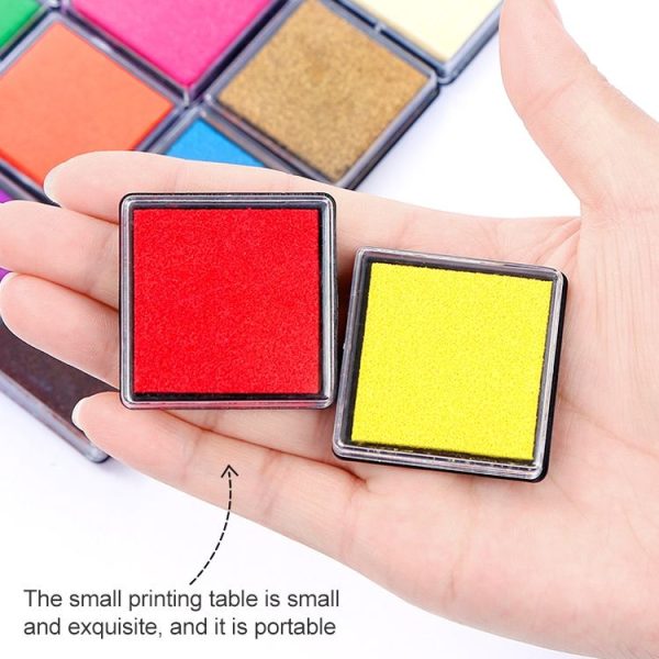 5 PCS Creative Color Ink Pad Small Ink Pad, Size: 4x4cm (Gold) - Image 5