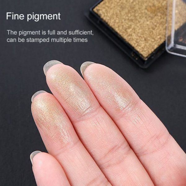 5 PCS Creative Color Ink Pad Small Ink Pad, Size: 4x4cm (Gold) - Image 8