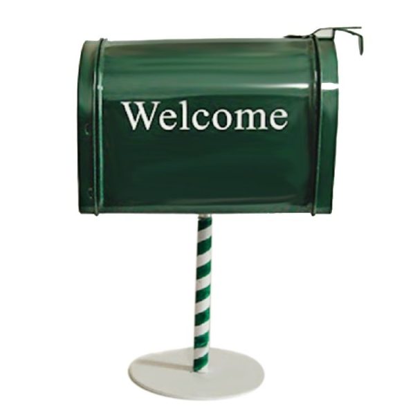 Retro Mailbox Storage Creative Metal Mailbox Shooting Props (Small Green)
