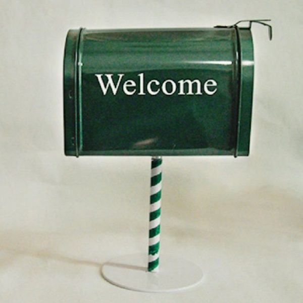 Retro Mailbox Storage Creative Metal Mailbox Shooting Props (Small Green) - Image 2