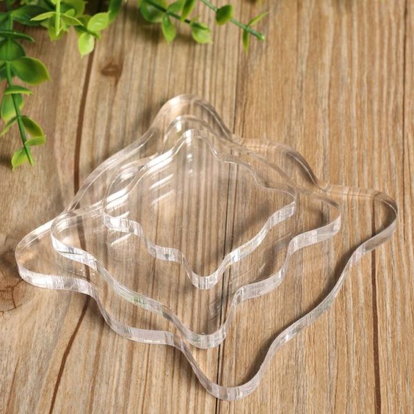 Acrylic Transparent Seal Scrapbook Decoration Tool Handle Base - Image 2