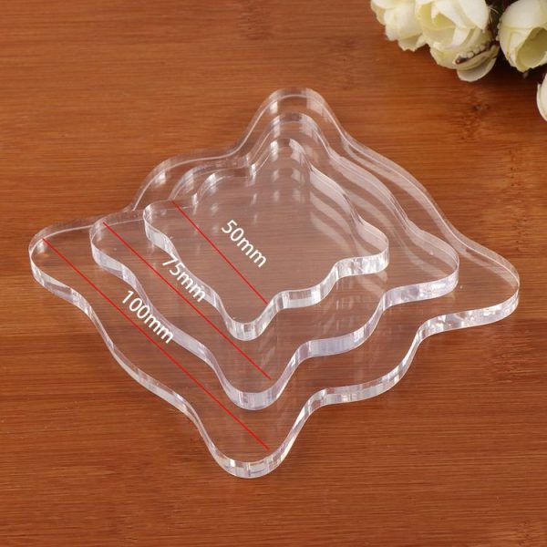 Acrylic Transparent Seal Scrapbook Decoration Tool Handle Base - Image 3
