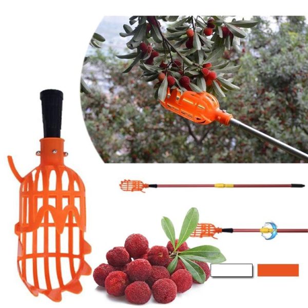 Plum Date Apricot Pick Fruit Plastic Tool (Orange) - Image 4