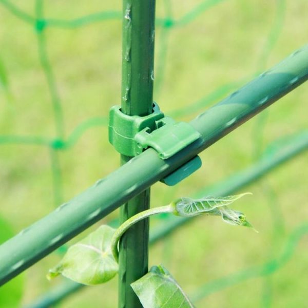 50 PCS Rotary Buckle Gardening Plastic Bracket Support Universal Tube Clamp Plastic Buckle, Size: 16 mm Diameter Pillar (Green) - Image 6