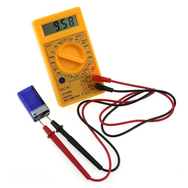 DT-830B Handheld Digital Multimeter Ammeter Voltmeter Digital Display Universal Tester Meter (Yellow) - Image 2