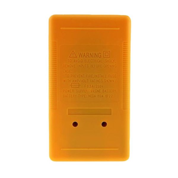 DT-830B Handheld Digital Multimeter Ammeter Voltmeter Digital Display Universal Tester Meter (Yellow) - Image 4