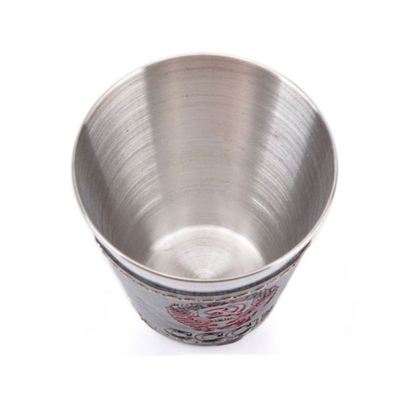 4 in 1 70ml Outdoor Camping Tableware Travel Cups Set Picnic Supplies Stainless Steel Wine Beer Cup Whiskey Mugs PU Leather - Image 7