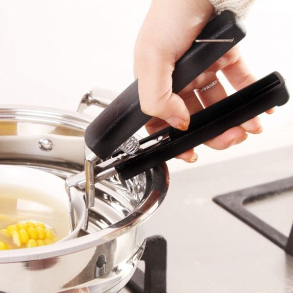 Home Camping Hinking Anti-hot Anti-Scald Pot Bowl Pan Bowl Gripper Cookware Cooking Picnic Arm Holder Carrier Handle Clip Clamp - Image 2