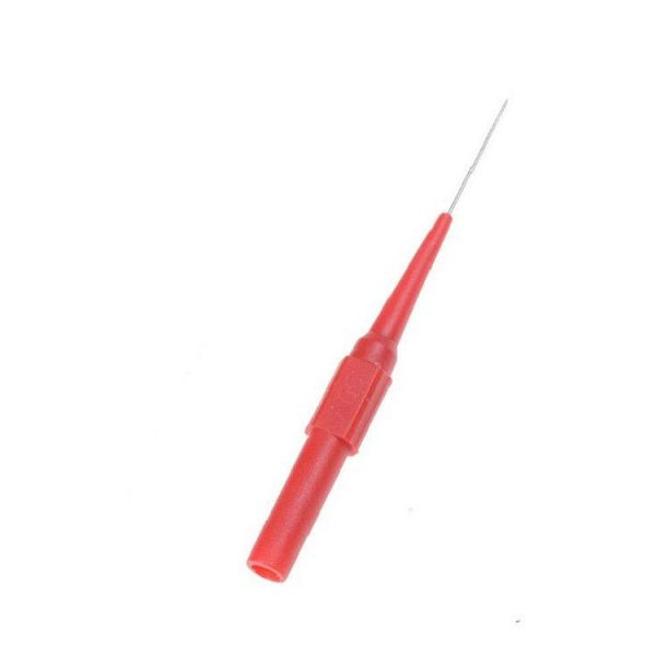 30V Multimeter Test Pen Test Probe Long and Thin Tip Probe Banana Jack Pin Auto Car Repair Accessories Tool (Red) - Image 2