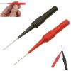 30V Multimeter Test Pen Test Probe Long and Thin Tip Probe Banana Jack Pin Auto Car Repair Accessories Tool (Red) - Image 5