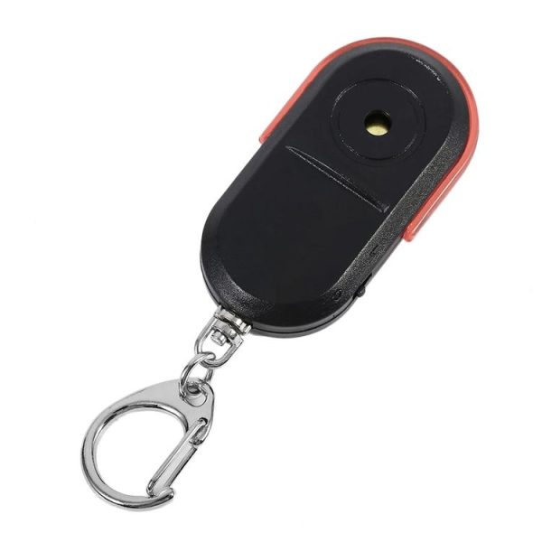 5 PCS Portable Anti-Lost Alarm Key Finder Wireless Whistle Sound LED Light Locator Finder (Red) - Image 2