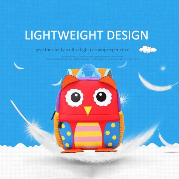 Cute Kid Toddler School Bags Kindergarten Children bag 3D Cartoon Animal Bag (Giraffe) - Image 10