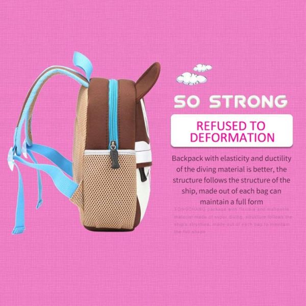 Cute Kid Toddler School Bags Kindergarten Children bag 3D Cartoon Animal Bag (Giraffe) - Image 11