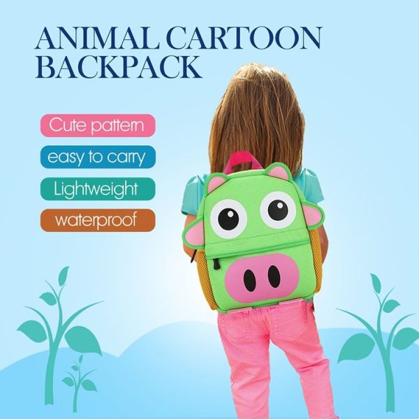 Cute Kid Toddler School Bags Kindergarten Children bag 3D Cartoon Animal Bag (Giraffe) - Image 6