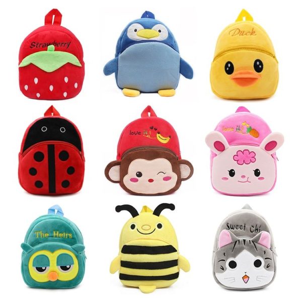 Kids Cartoon Backpack Kindergarten Children Cute School Bag Baby Girls Schoolbag (Strawberry) - Image 7